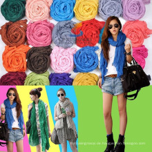 Ningbo Lingshang Großhandel Damen Mode Infinity Magic Baumwolle Schal